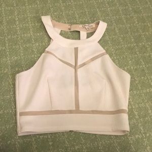 White halter shirt